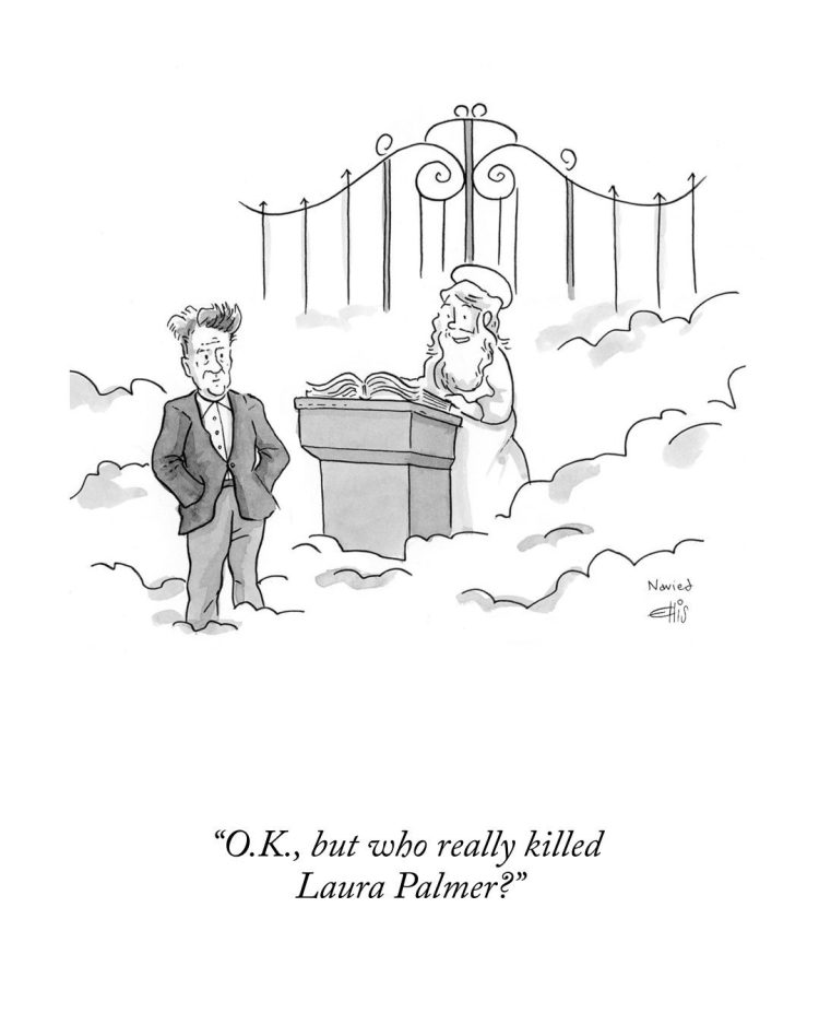 New Yorker cartoon tribute to David Lynch